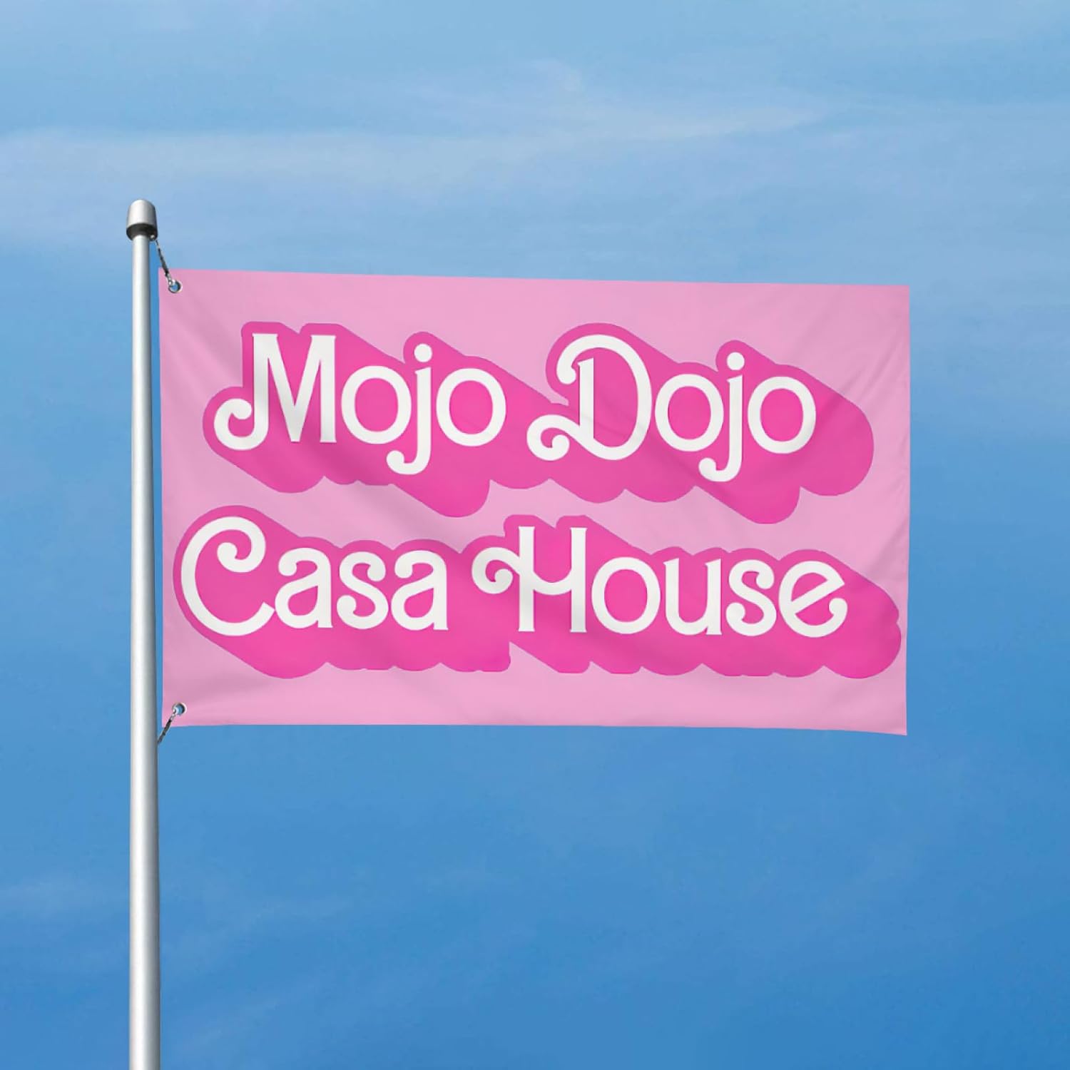 Mojo Dojo – Bandera de casa divertida con memes, para colgar en la pared, para dormitorio universitario, dormitorio, sala de estar, dormitorio,