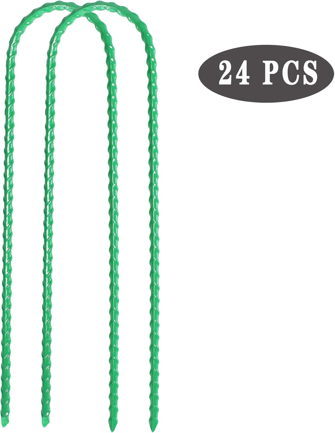Estacas de viento para trampolines de 10 x 2 pulgadas, estacas de acero resistentes en forma de U, anclajes de suelo con extremo afilado para tienda