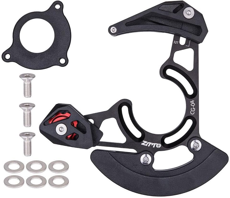 TEAMWILL Sistema protector ligero de la guía 32T-38T de la cadena de la bici de montaña del solo disco