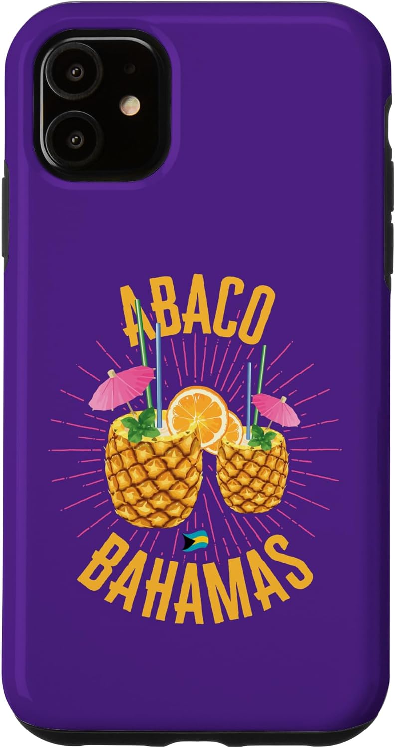 iPhone 11 Abaco Bahamas Flag Cruise Vacation Bahamian Independence Case