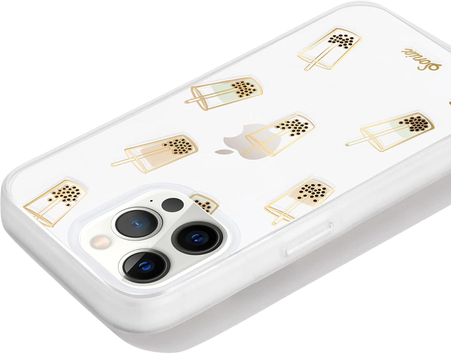 Sonix – Funda con té de perlas para iPhone 13 Pro probada en caídas de 10pies, Funda protectora transparente bonita con té con burbujas para Apple