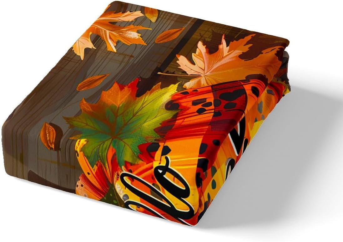 Manfei Juego de funda de edredón de calabaza de otoño, tamaño matrimonial, funda de edredón de calabaza leopardo a cuadros con 2 fundas de almohada,