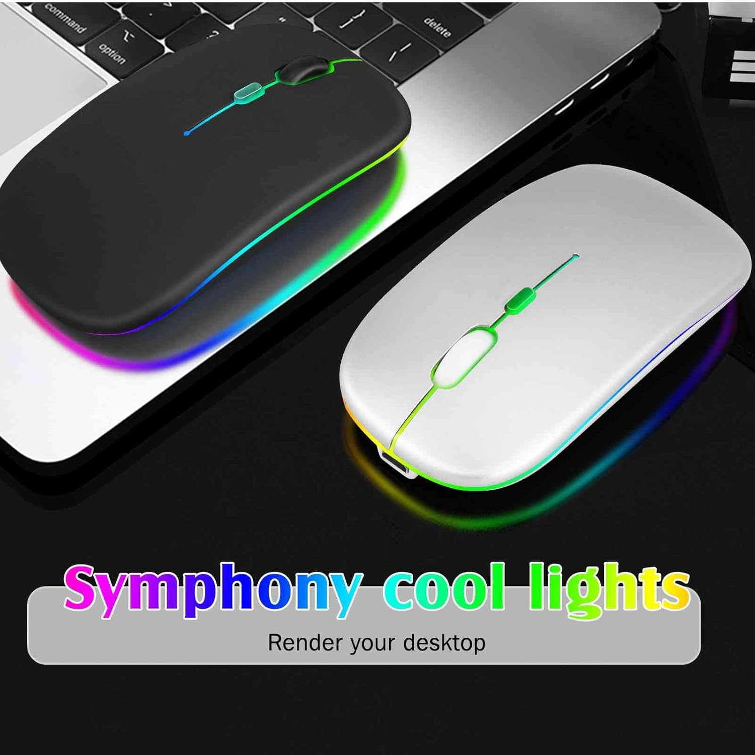 Ratón recargable Bluetooth para HP EliteBook 840 G3 portátil Bluetooth Ratón inalámbrico diseñado para portátilPCMaciPad proComputadoraTabletAndroid