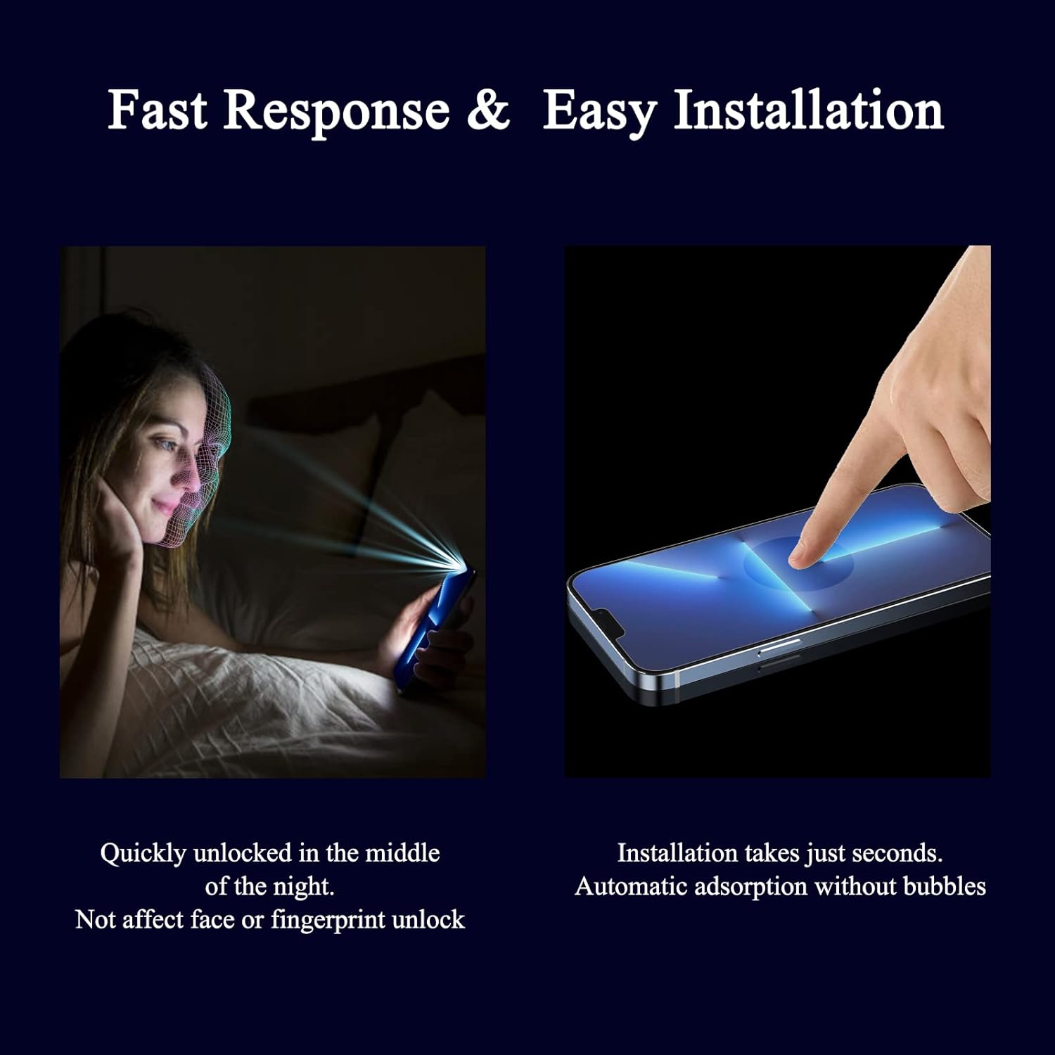 Paquete de 2+3 Protector de pantalla mate para iPhone 13 Pro, paquete de 2 antihuellas dactilares y antirreflejos, acabado mate, cobertura completa,