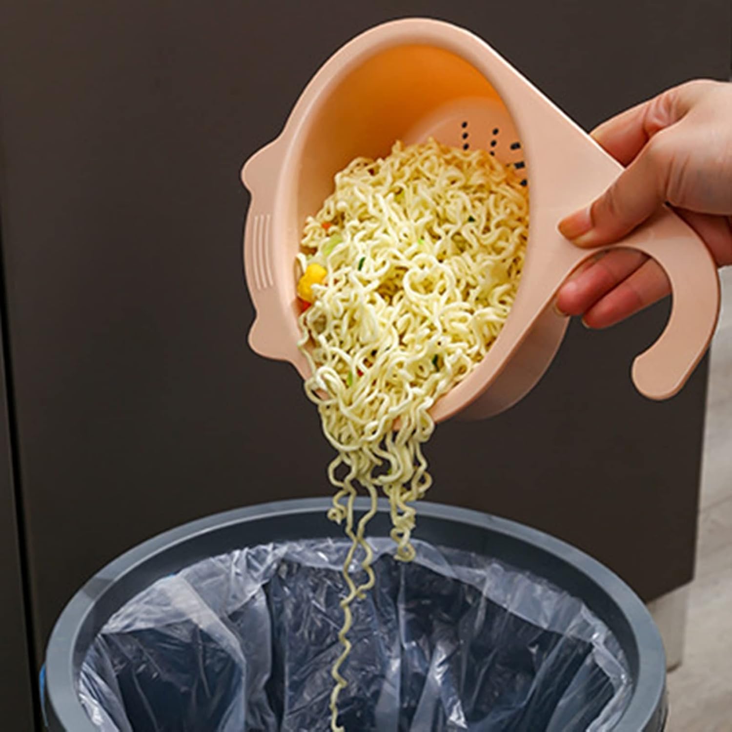 Colador para colocar sobre el fregadero, cesta de drenaje para lavar verduras y frutas, escurrir pasta cocida y platos secos, se cuelga en el grifo,