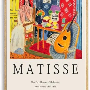 Zzudis Lienzo impreso para pared, arte de pared Henri Matisse-Lute Fauvismo, abstracto, minimalista, moderno, pintura decorativa para sala de estar, Zzudis Lienzo impreso para pared, arte de pared Henri Matisse-Lute Fauvismo, abstracto, minimalista, moderno, pintura decorativa para sala de estar,