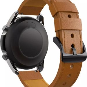GANYUU Correa de cuero de 22 de 0.787in para Samsung Galaxy Watch 3 41 de 1.772in y 1.654in para Huawei Watch 3 GT2 de 1.811in Pro (color marrón, GANYUU Correa de cuero de 22 de 0.787in para Samsung Galaxy Watch 3 41 de 1.772in y 1.654in para Huawei Watch 3 GT2 de 1.811in Pro (color marrón,