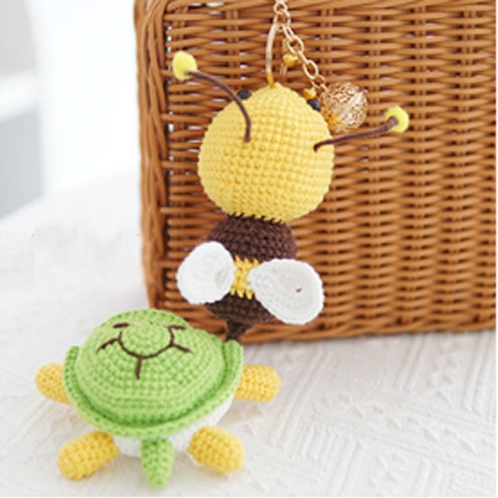 gofidin Turtle Bee – Kit de ganchillo para principiantes, kit completo de animales de ganchillo para principiantes, expertos, adultos y niños,