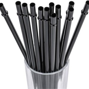 DAKOUFISH Pajitas de plástico reutilizables negras de 6 pulgadas, 7 pulgadas, 8 pulgadas, 9 pulgadas, 10 pulgadas, 11 pulgadas, para frascosvasos de DAKOUFISH Pajitas de plástico reutilizables negras de 6 pulgadas, 7 pulgadas, 8 pulgadas, 9 pulgadas, 10 pulgadas, 11 pulgadas, para frascosvasos de
