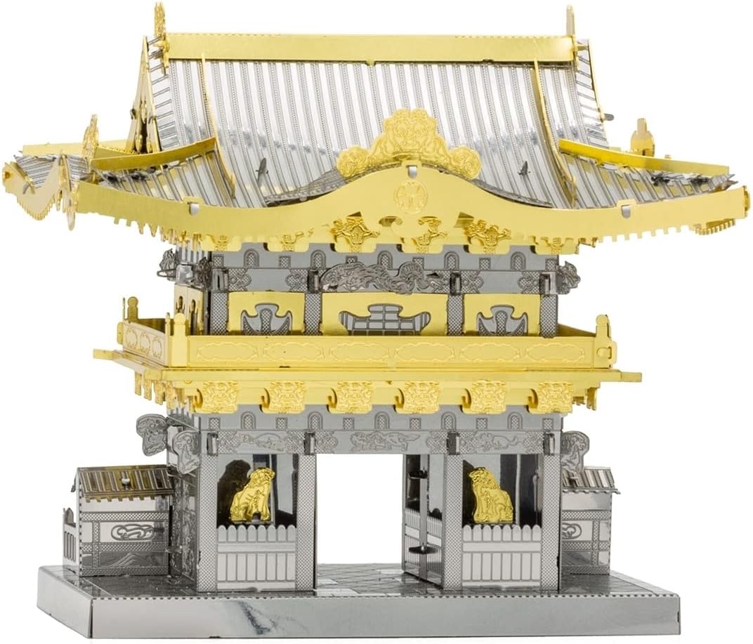Metal Earth Fascinations Yomeimon Gate Kit de modelo de metal 3D con pinzas