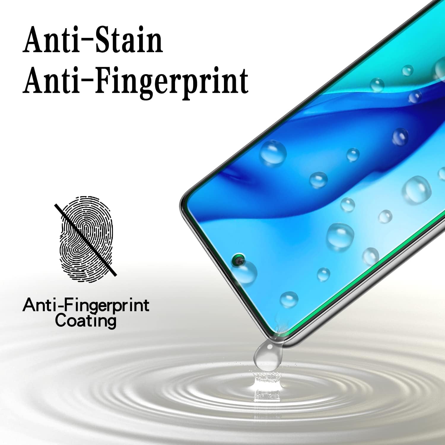MAYtobe Paquete de 2 protectores de pantalla diseñados para Samsung Galaxy A53 5G, vidrio templado, antiarañazos, sin burbujas, fácil de instalar