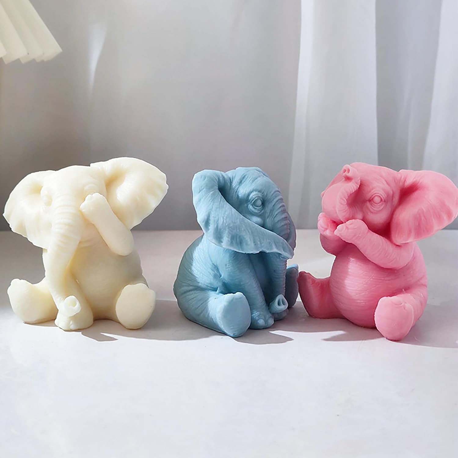 Molde de elefante 3D, molde de resina de elefante, molde para animales, joyería de elefante, moldes de fundición de resina hecho a mano, moldes de