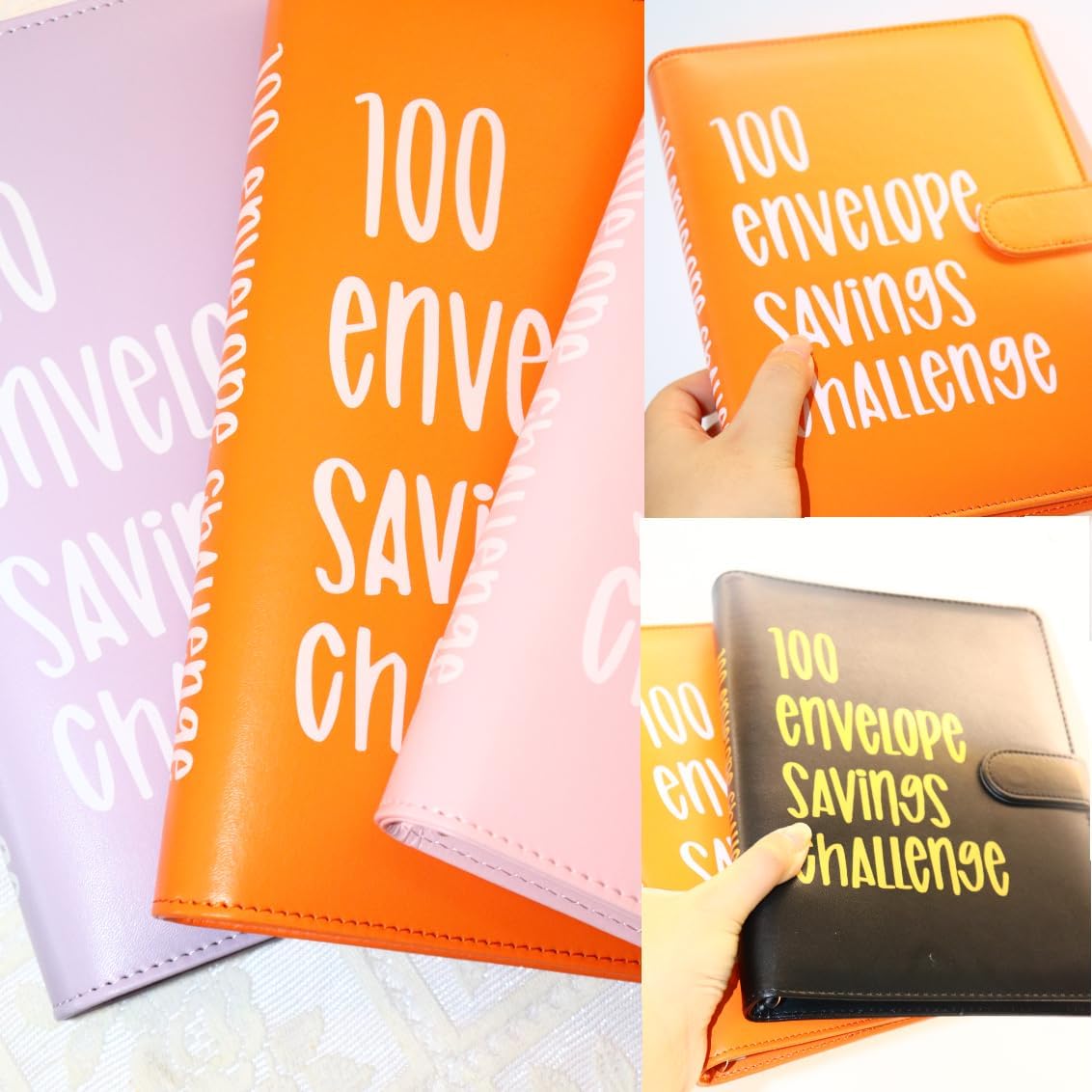 Carpeta de desafío de 100 sobres  Una manera fácil y divertida de ahorrar $5,050  Carpeta de desafíos de ahorro, carpeta de presupuesto con sobres