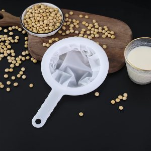 AODERTI Coladores de malla para cocina, colador de nailon ultrafino de 5.4 pulgadas, pequeño tamiz de plástico de malla fina con asa, herramientas AODERTI Coladores de malla para cocina, colador de nailon ultrafino de 5.4 pulgadas, pequeño tamiz de plástico de malla fina con asa, herramientas