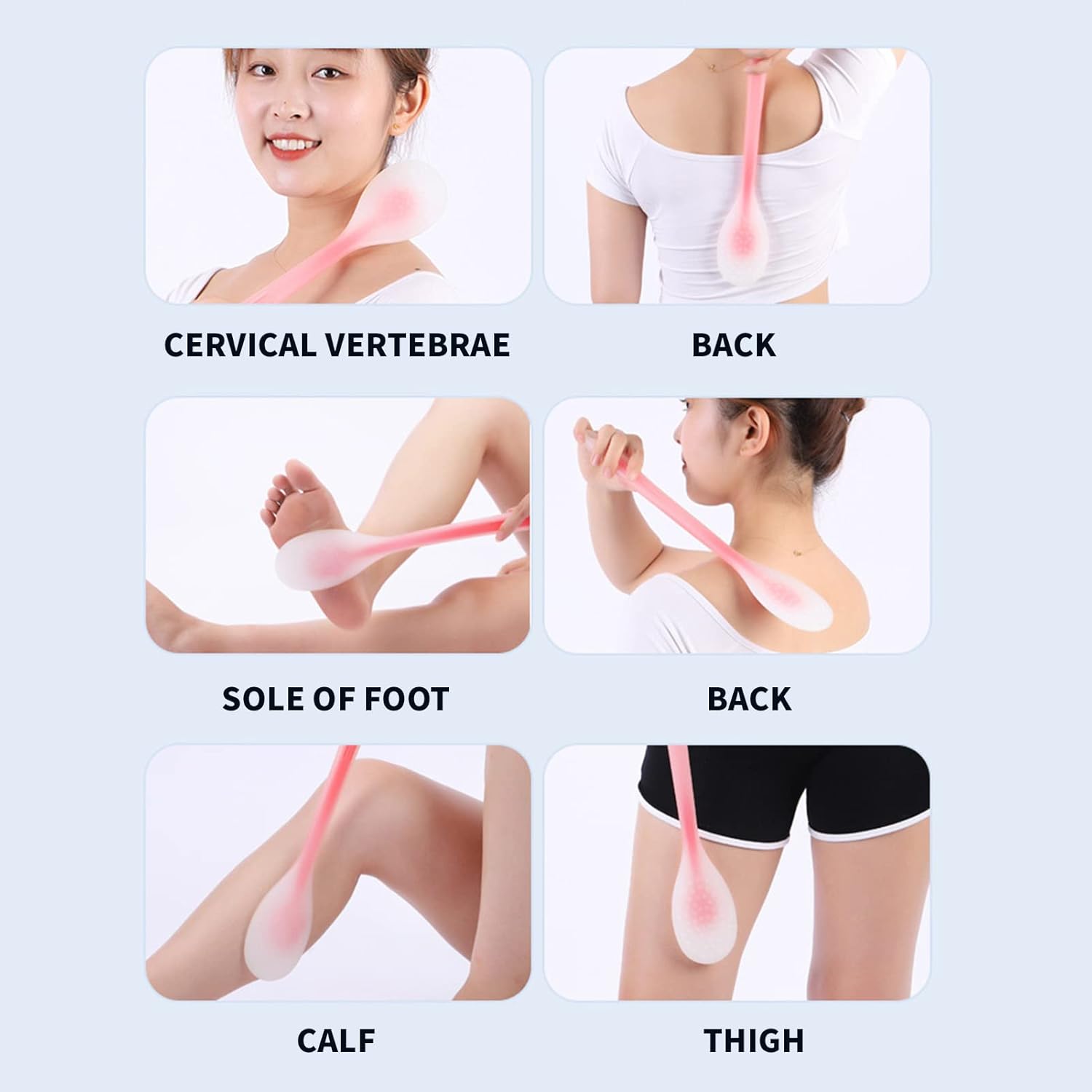 ANQIUZOR Masaje corporal con punto de gatillo para mujeres y hombres, palo de masaje corporal para dolor y dolor, meridiano y alabador de puntos de