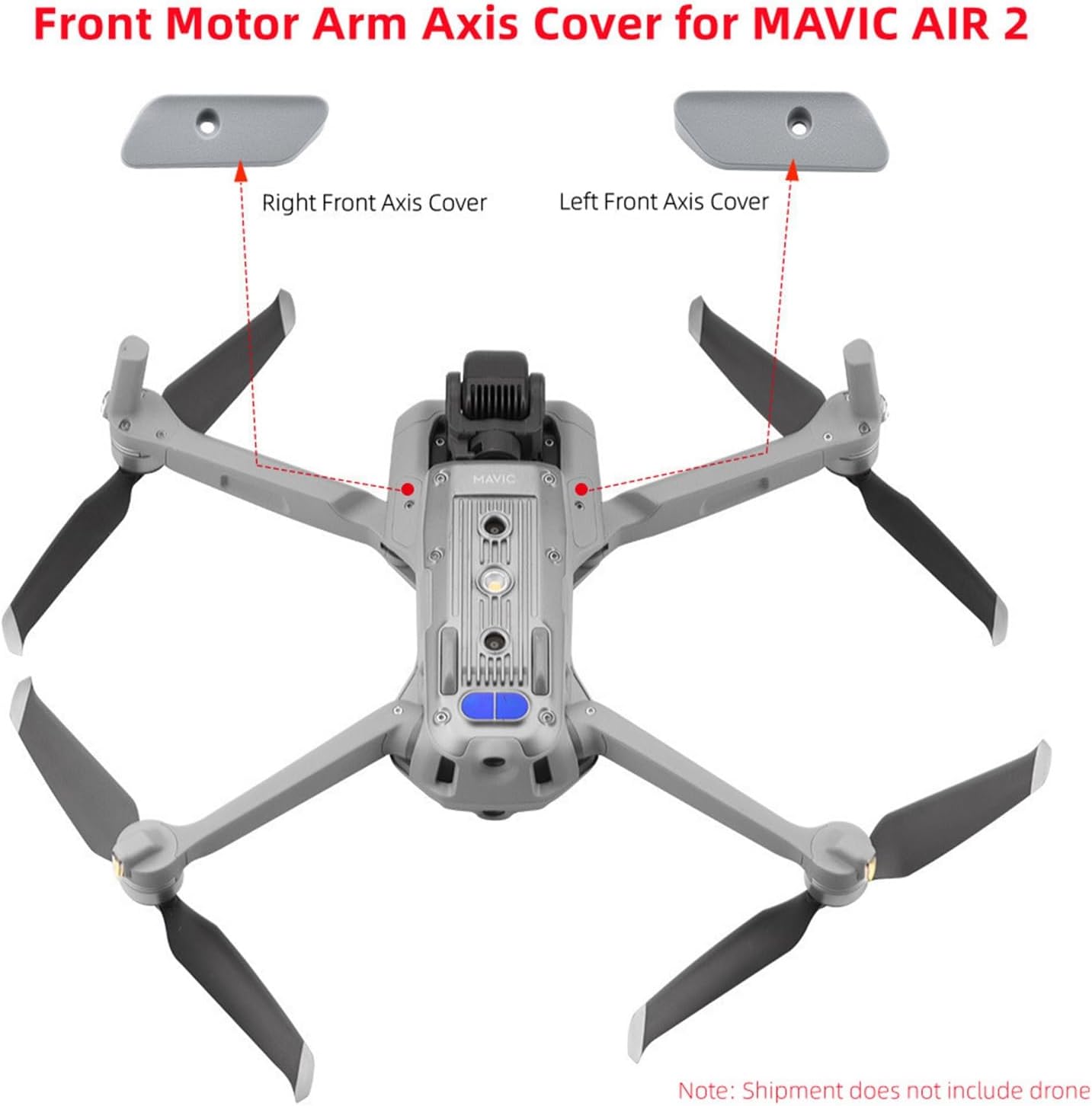 UpperMiddleBottom Shell Arm Shell & Cover Front LeftRight Stand Arm Landing Gear for D-JI Mavic Air 2 Repir Parts (Color  3 in 1)