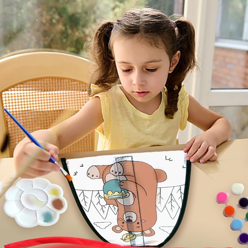 3 piezas de kit de eyección de pulgar para niños, kits de manualidades para hacer cometas para niños, mini cometa de playa fácil de volar, 4 a 12