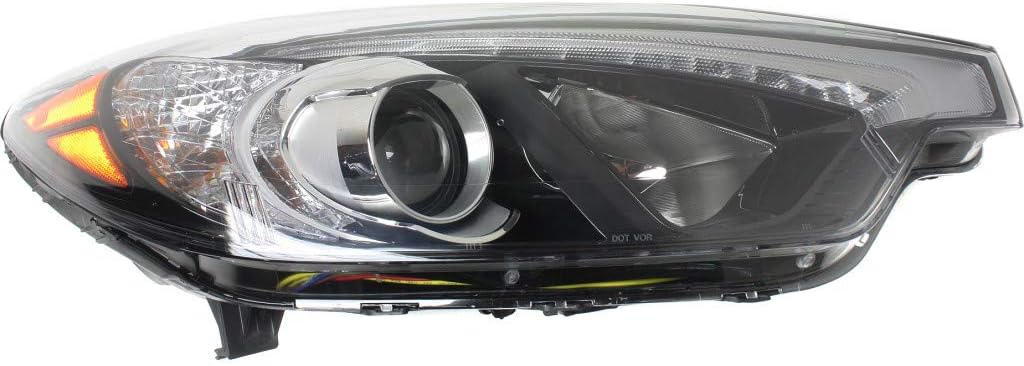 CarLights360 Para Kia Forte Koup faro Asamblea 2014 2015 lado pasajero wLED posición halógena tipo DOT certificado para KI2503171
