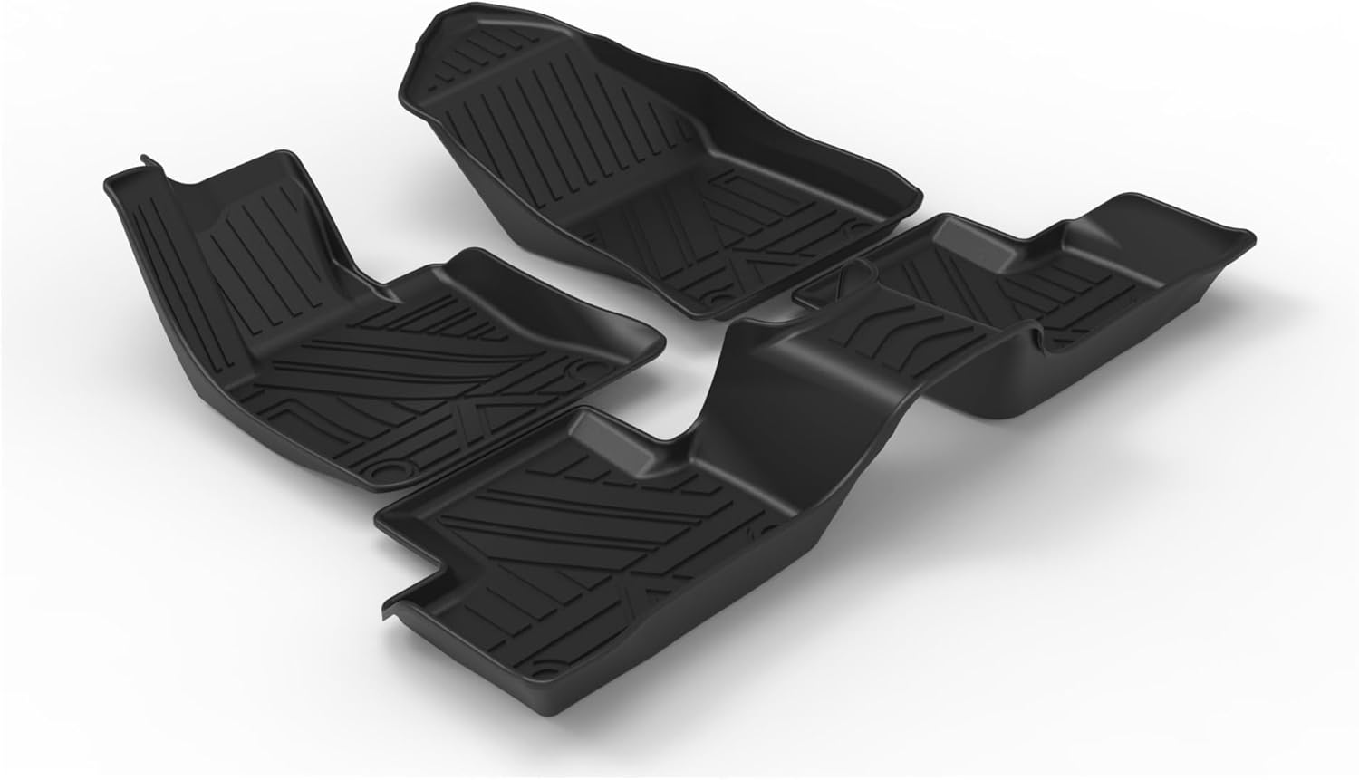 Tapete de piso de coche compatible con Volvo XC90 7 S90 XC40 V60 XC60 S60 TPE de goma termoplástica impermeable totalmente rodeado de la alfombrilla