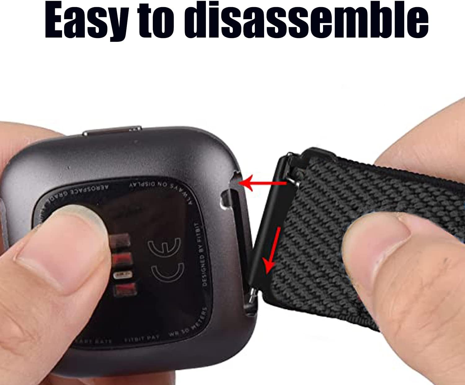 Paquete de 8 bandas elásticas compatibles con Fitbit Versa 2  Versa  Versa Lite  Versa SE para mujeres y hombres, correas de repuesto de tela de