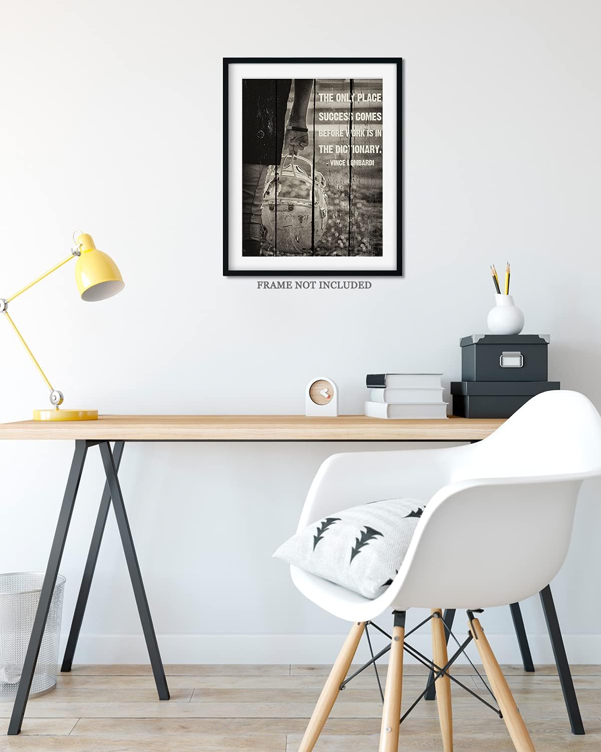 Govivo The Only Place Success Comes Before Work Is In The Dictionary. – Vince Lombardi – Impresión artística para decoración de pared – Obra de arte