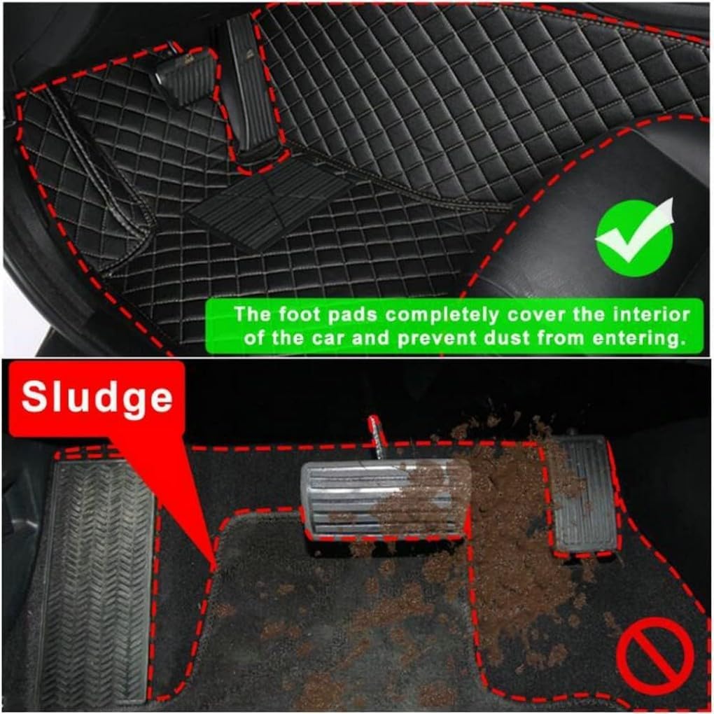 Alfombrillas personalizadas de cuero artificial para automóvil, impermeables, antideslizantes, adecuadas para automóviles, SUV, camionetas, protegen