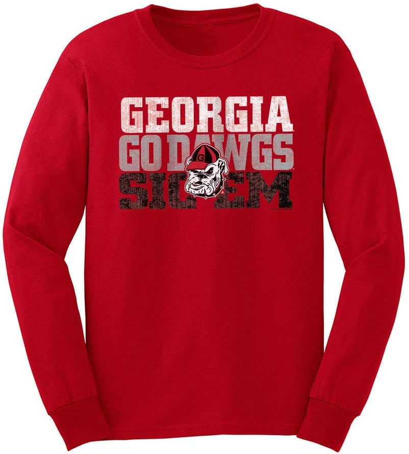 Elite Fan Shop NCAA – Camisa de manga larga con arco de color del equipo