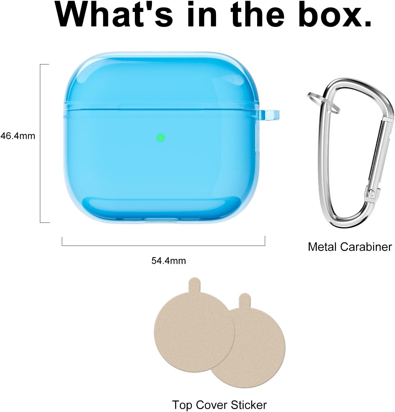 Svanove Funda transparente para Airpods Pro de 3 generación (2021), funda de silicona transparente para Airpods 3, accesorios de cubierta, funda de