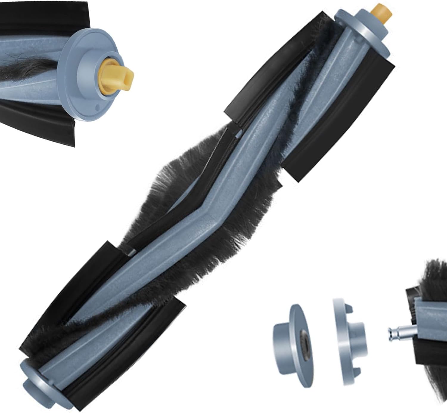 Piezas de repuesto para ECOVACS DEEBOT T20 Omni Robot Aspirador, 1 cepillo de rodillo principal, 4 cepillos laterales, 2 filtros Hepa, 2 bolsas de