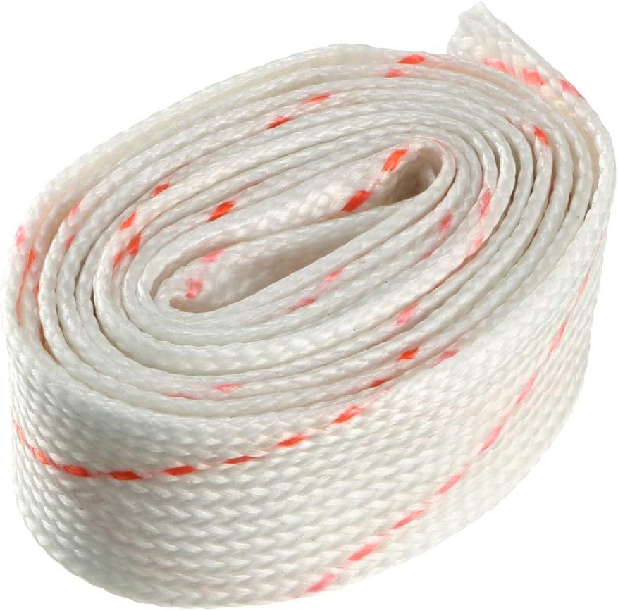 uxcell Manga de protección térmica de fibra de vidrio de 0.394 in (38 pulgadas) ID x 2.46 pies de tubo de manga de fibra de vidrio de silicona de