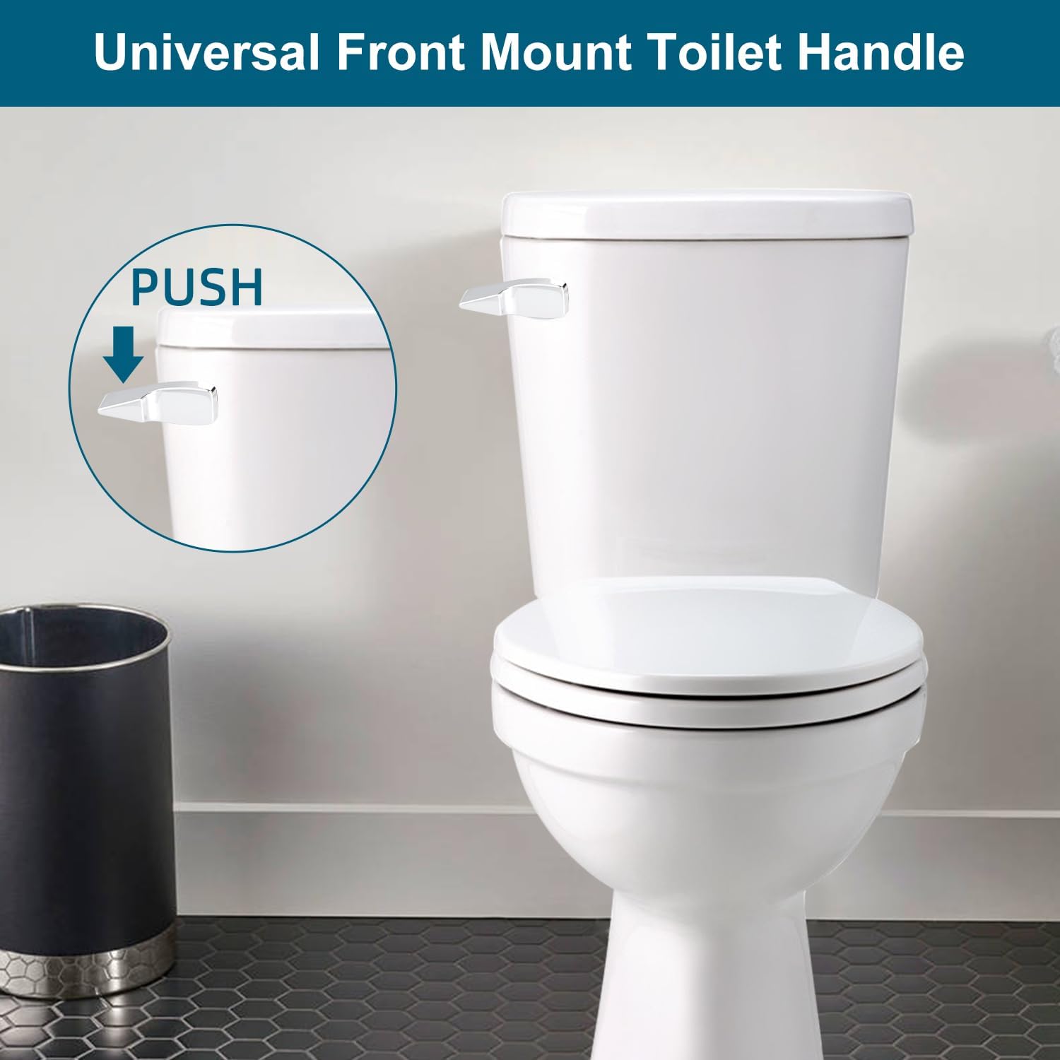 Hygie Rinse Kit universal de repuesto para manija de inodoro compatible con American StandardMansfieldGerber WC, palanca de descarga de tanque de