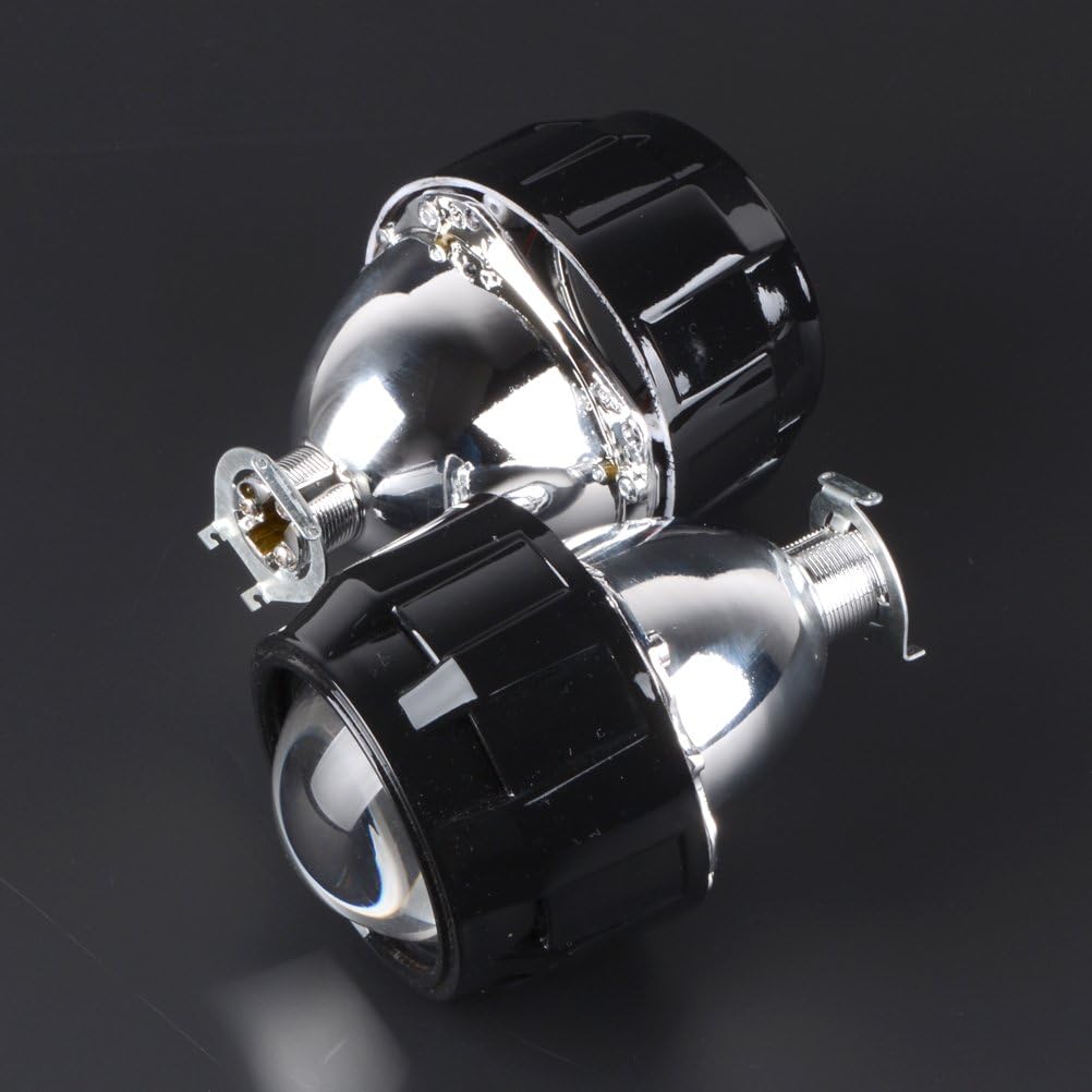AMOPA Juego de 2 lentes LHD de 2.5 pulgadas con proyector de bixenón y luz de cabeza de haz alto y bajo, kit de lámpara H1 H4 H7 H11 H13 9005 9006