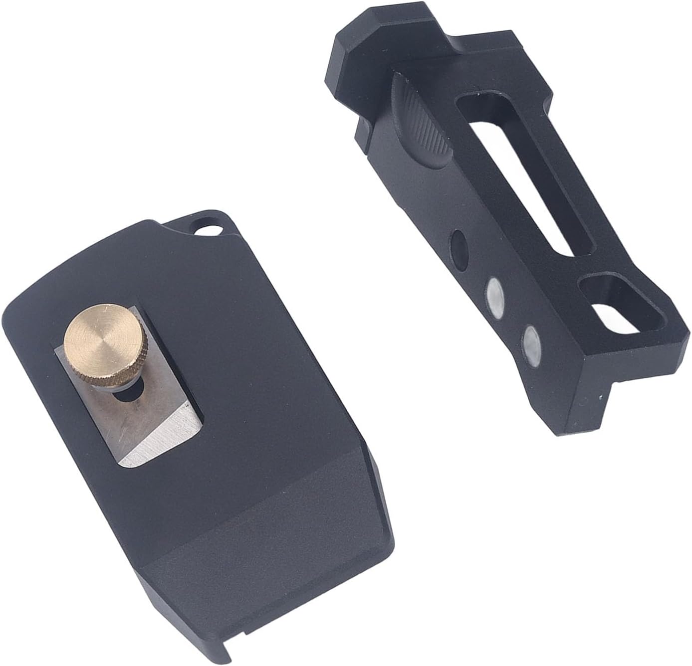 Fydun 2 unids chaflán plano de aleación de aluminio recortadora de borde esquina bandas de borde rápido chaflán herramienta raspador perfecto para