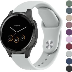 Wanme Compatible con Garmin Vivoactive 4 Bands, Garmin Venu 2 Band para mujeres y hombres, correa de repuesto de silicona suave de 0.866 pulgadas Wanme Compatible con Garmin Vivoactive 4 Bands, Garmin Venu 2 Band para mujeres y hombres, correa de repuesto de silicona suave de 0.866 pulgadas