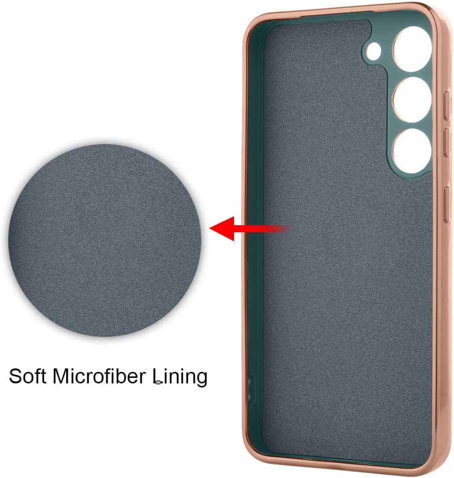MOWIME Funda diseñada para Samsung Galaxy S23 Plus 5G, cubierta protectora delgada y flexible con soporte de anillo de teléfono integrado con