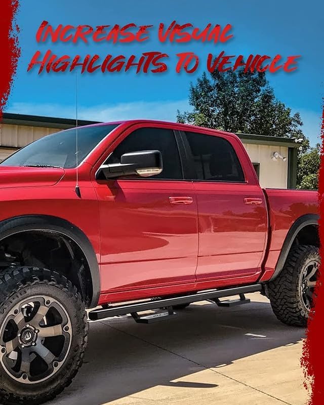 KAC Estribos, estribos compatibles con Ram 1500 Quad Crew Cab Pickup Truck Bar 2009-2018