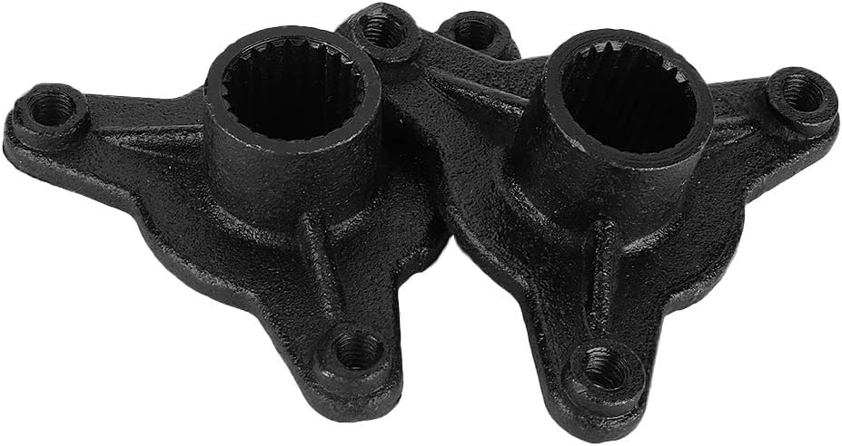 Qiilu 1 par de bujes de eje de rueda trasera, 3.071 in 23T Spline 3 pernos de rueda trasera Hub para 110cc ATV507 ATV516F ATV517F ATV Go Kart