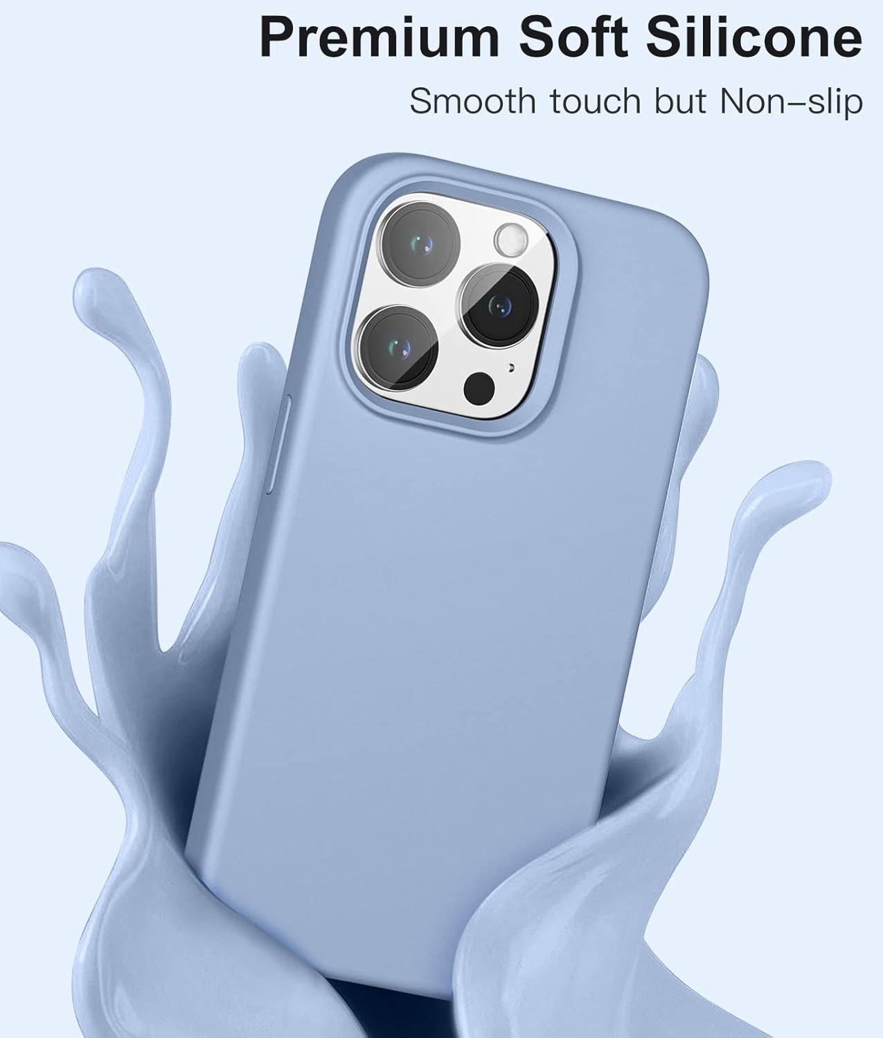 Cousper Funda 5 en 1 compatible con iPhone 14 Pro Max, con 2 protectores de pantalla + 2 protectores de lente de cámara, funda de silicona a prueba