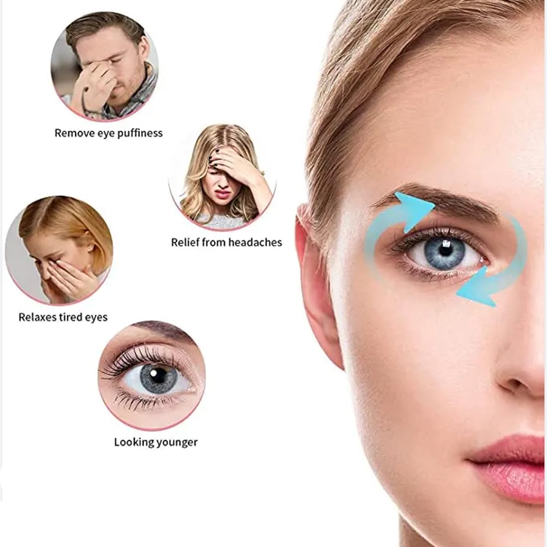 Mascarillas refrescantes reutilizables para dormir, frío y caliente, máscara de dormir con bolsa de hielo, compresa ocular congelada para hinchazón,