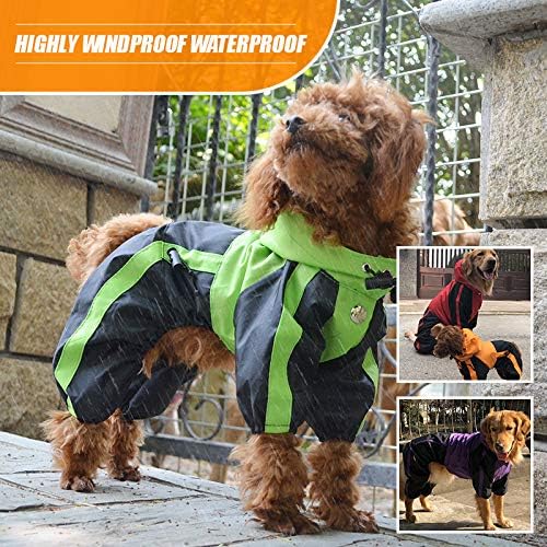 Ropa para mascotas, ropa para perro, ropa para lluvia, nieve, impermeables, cuatro patas, impermeable para perros pequeños, medianos, grandes,