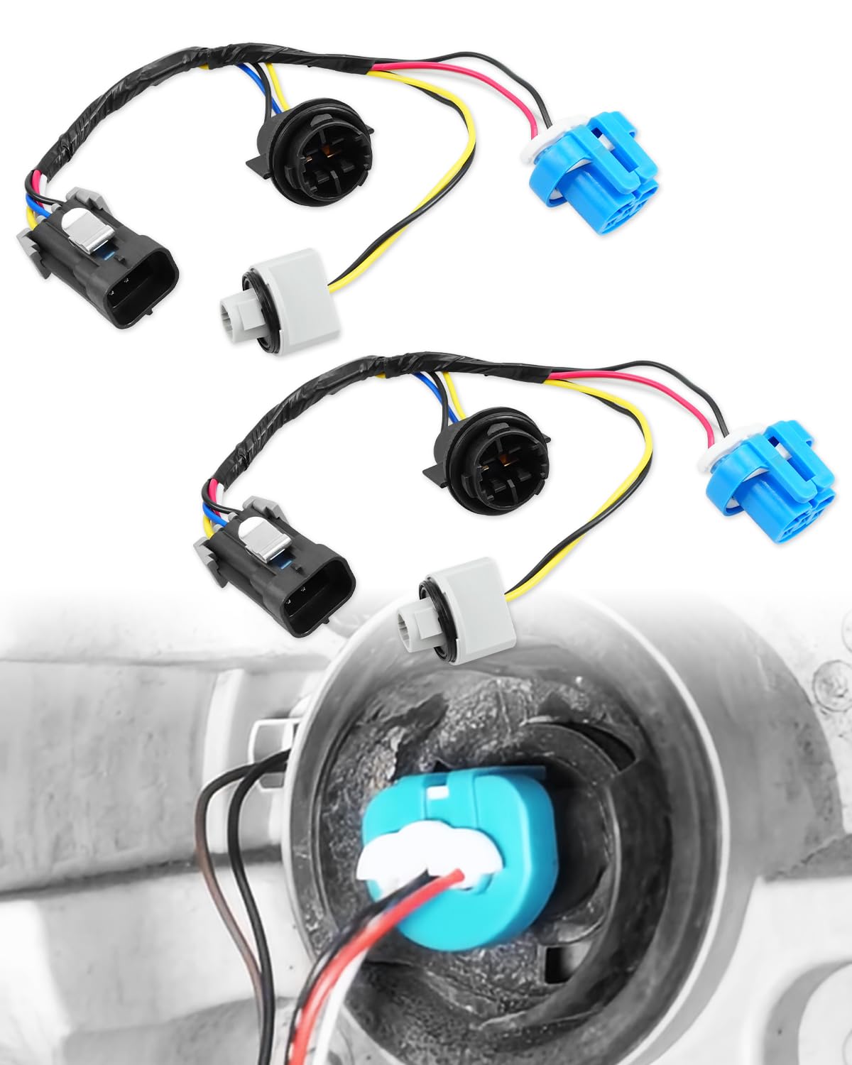 Arnés de cables de faros delanteros 645-205 para montaje de faros izquierdo o derecho con enchufe para Chevrolet Cobalt 2005-2008, apto para Pontiac