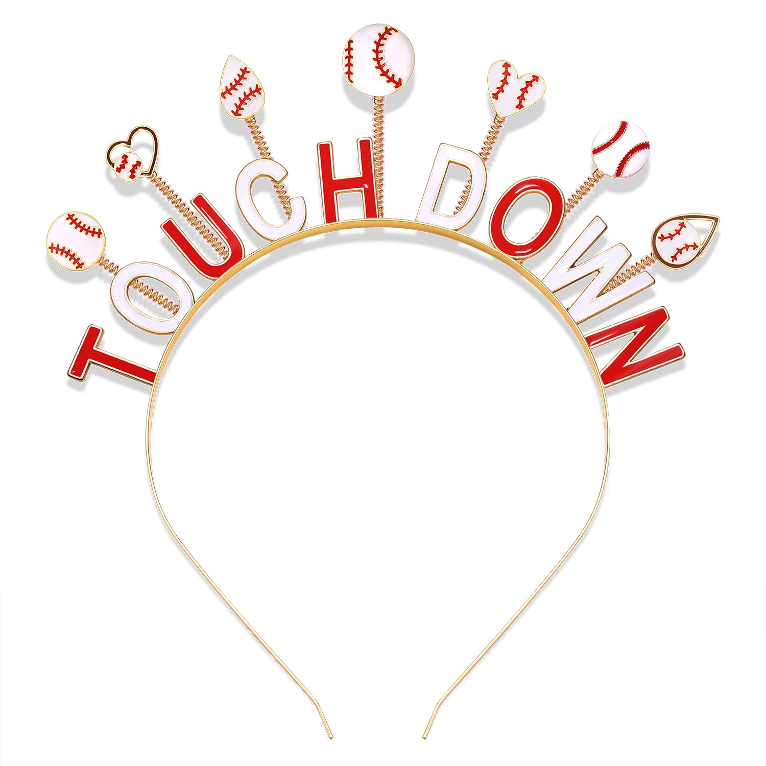 Diadema de béisbol para mujer, accesorios de béisbol para mamá, diadema de toque con letras, moda para el día del juego, accesorio deportivo para el