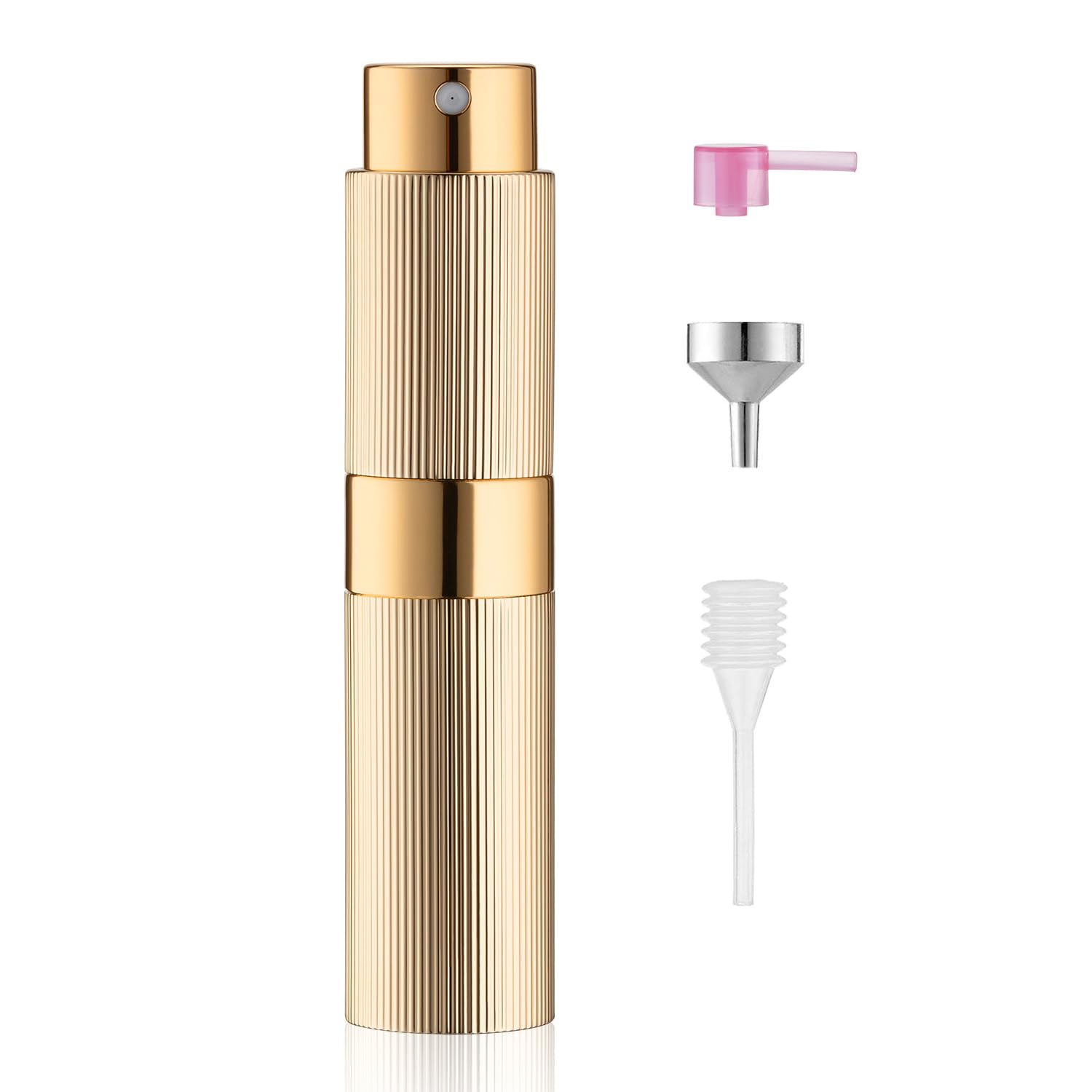LISAPACK Botella atomizadora de perfume de 0.3 fl oz, 1 pulverizador de colonia de viaje recargable, mini dispensador de perfume portátil vacío