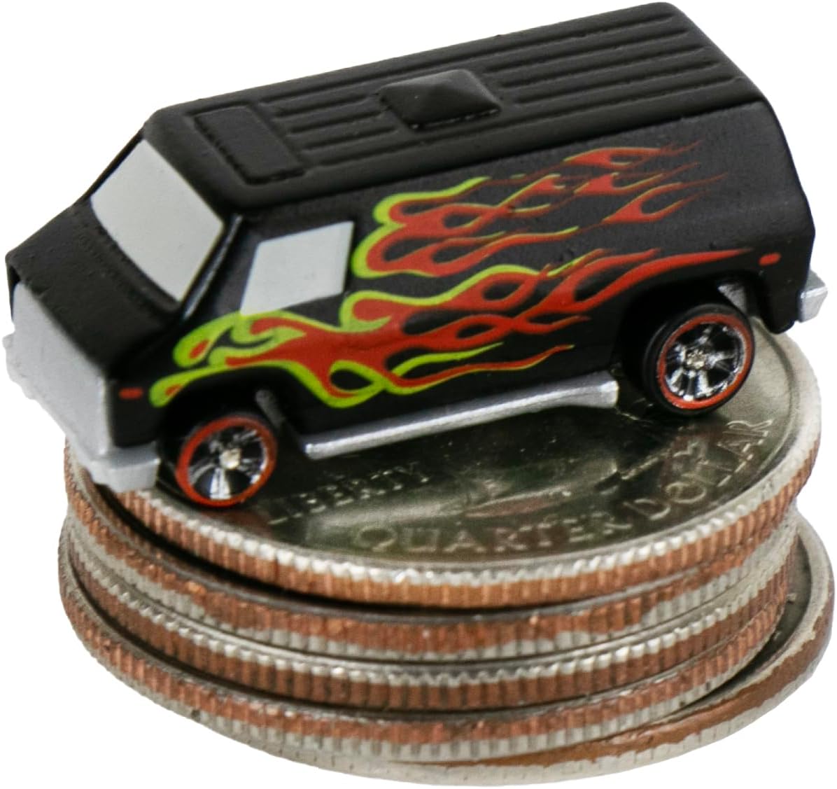 Worlds Smallest Hot Wheels Series 8 Paquete de 3 coches  Fleetside personalizado 1968  Fish’d & Chip’d 2003-70s Van 1975