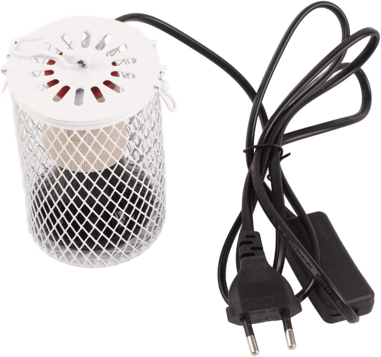 Lámpara de bombilla de calor de 100 W, emisor de cerámica infrarrojo de cerámica de metal duradero, fácil instalación, calentamiento rápido, criador
