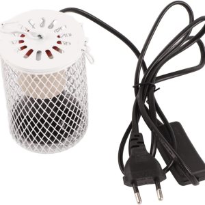 Lámpara de bombilla de calor de 100 W, emisor de cerámica infrarrojo de cerámica de metal duradero, fácil instalación, calentamiento rápido, criador Lámpara de bombilla de calor de 100 W, emisor de cerámica infrarrojo de cerámica de metal duradero, fácil instalación, calentamiento rápido, criador