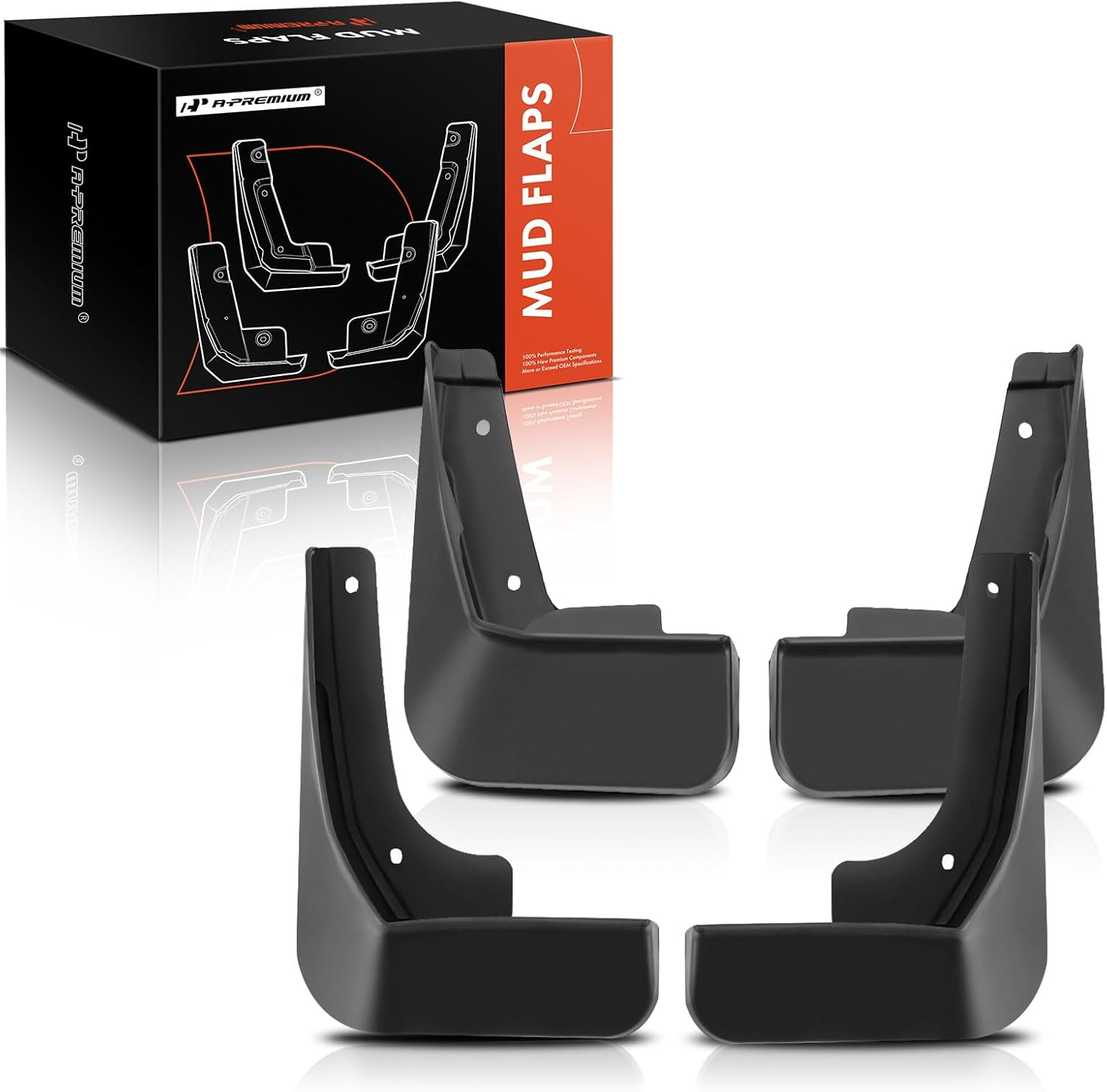 A-Premium Juego de 4 unidades de guardabarros con kits de herramientas compatibles con Buick Lacrosse 2017 2018 2019, delantero y trasero (lado del