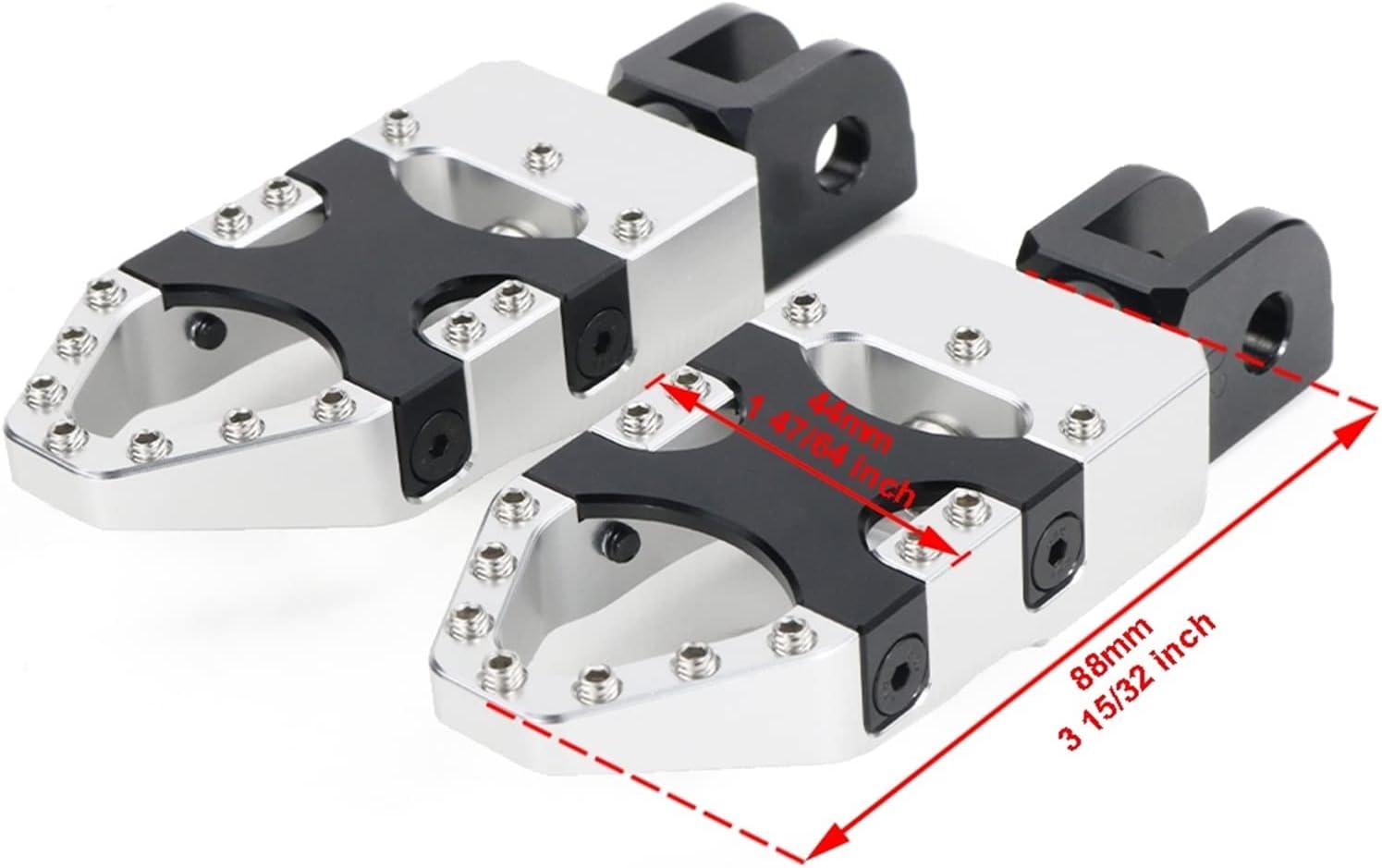 Footpeg Motorcycle Accessories Foot Pegs Pedal Rest For YAMAHA XJ6 XJ 6 XJ6 DIVERSION 2009-2016 2010 2011 2012 2013 2014 2015 (Color  Titanium)