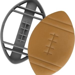 Moose Goods Cortador de galletas de fútbol americano de 3 pulgadas Cortadores de galletas deportivas con formas y sellos, cortador de galletas de Moose Goods Cortador de galletas de fútbol americano de 3 pulgadas Cortadores de galletas deportivas con formas y sellos, cortador de galletas de