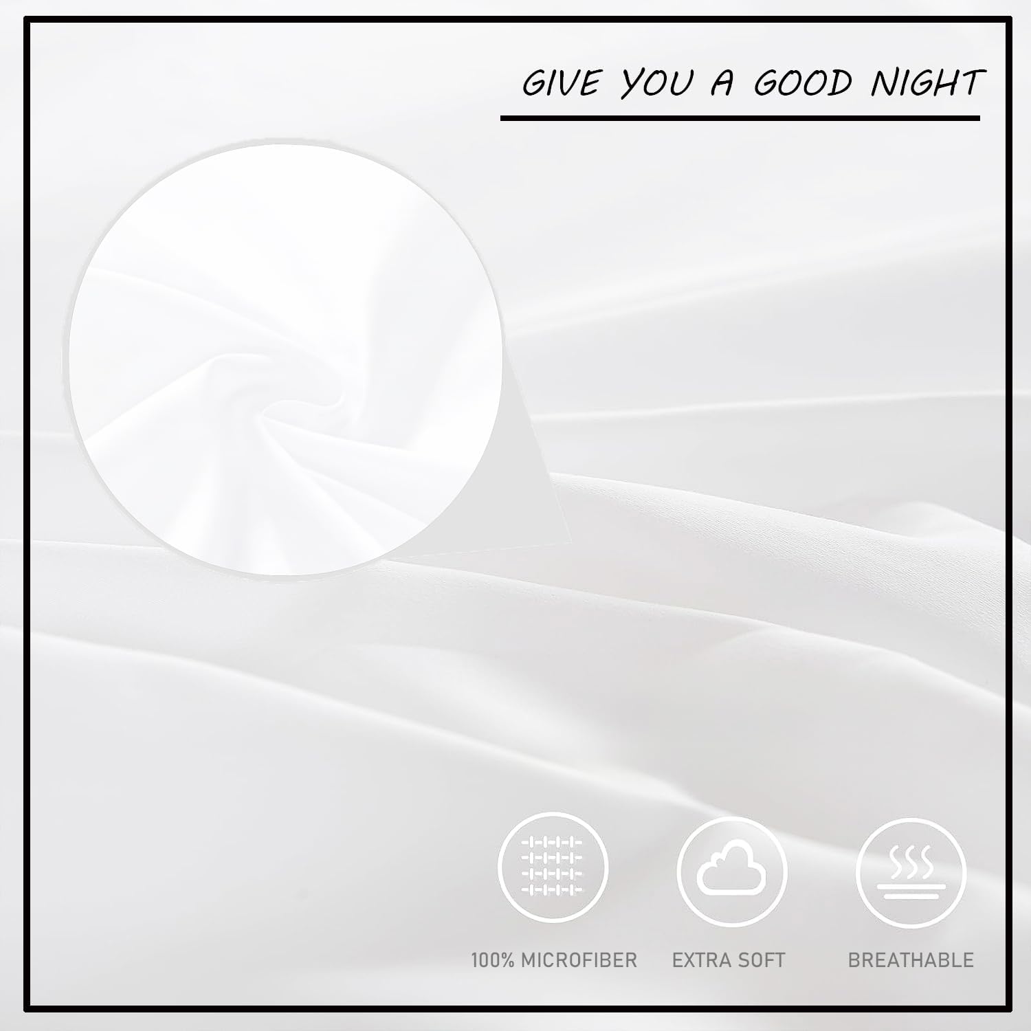 Forest Sheets – Juego de sábanas de cama natural, sábanas y fundas de almohada estampadas, 4 piezas, sábana bajera ajustable de microfibra suave con